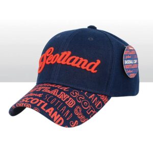 Scotland Embroidered & Printed Peak Baseball Cap