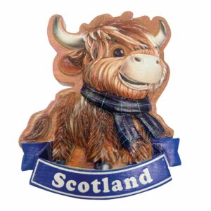 Coo Tartan Scarf Blue Resin Magnet