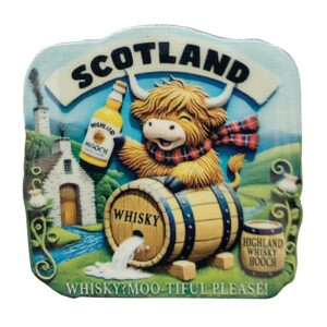 Coo & Whisky Epoxy Metal Magnet 4