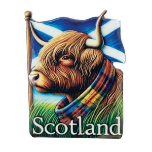 Cow & Saltire Epoxy Metal Magnet 2