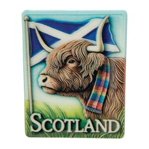 Cow & Saltire Epoxy Metal Magnet 4