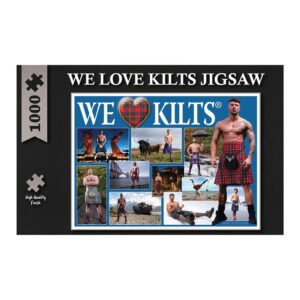 We Love Kilts Blue 1000 Piece Jigsaw