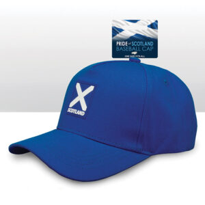 Scotland Saltire Rubber Patch Blue Baseball Cap