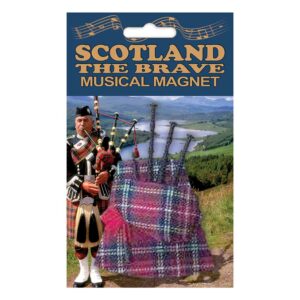 Scotland The Brave Musical Bagpipe Magnet