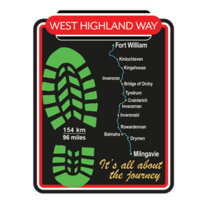 West Highland Way Wooden Layered Magnet